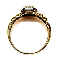 Ring Sommer Woman Anni '80 in Yellow Gold Rubino 0.35 Ct RUB CT 0.35 DIA CT 0.13 VS/G - RUB CT 0.35 DIA CT 0.13 VS/G